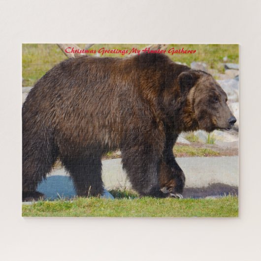 Puzzle Noël Salutations Mon Hunter Gatherer (Horizontal)