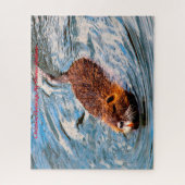 Puzzle Noël Salutations Mon Hunter Gatherer (Vertical)