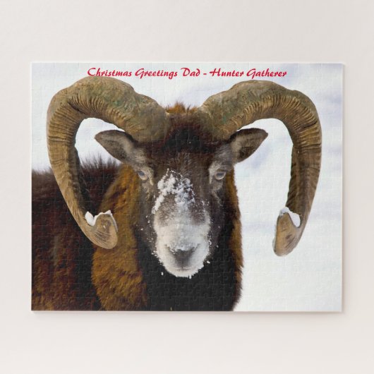 Puzzle Noël Salutations Mon Hunter Gatherer (Horizontal)