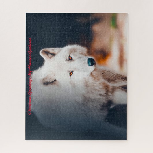 Puzzle Noël Salutations Mon Hunter Gatherer (Vertical)