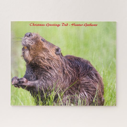 Puzzle Noël Salutations Mon Hunter Gatherer (Horizontal)