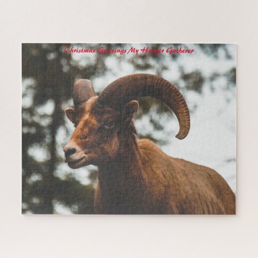 Puzzle Noël Salutations Mon Hunter Gatherer (Horizontal)