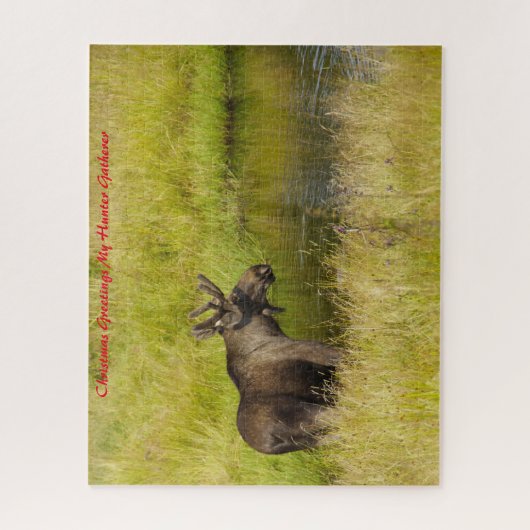 Puzzle Noël Salutations Mon Hunter Gatherer (Vertical)