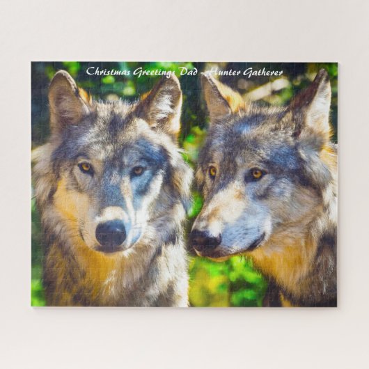 Puzzle Noël Salutations Mon Hunter Gatherer (Horizontal)