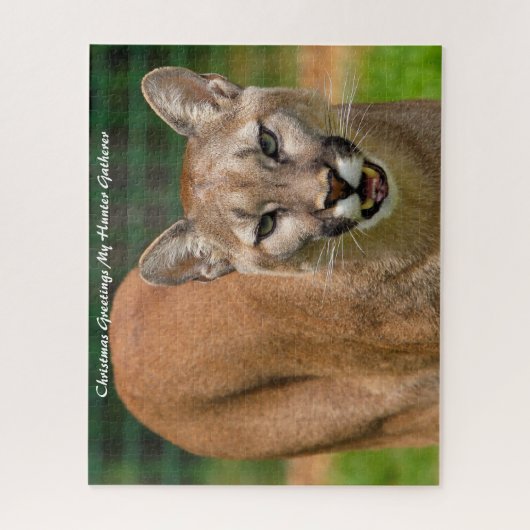 Puzzle Noël Salutations Mon Hunter Gatherer (Vertical)