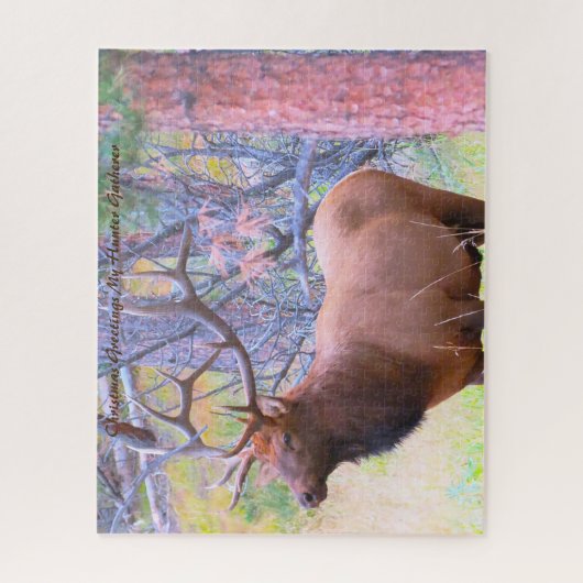 Puzzle Noël Salutations Mon Hunter Gatherer (Vertical)