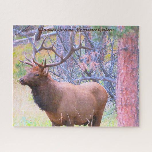 Puzzle Noël Salutations Mon Hunter Gatherer (Horizontal)