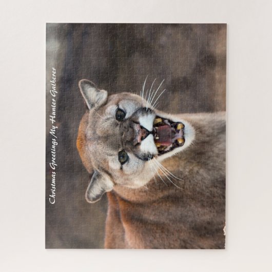 Puzzle Noël Salutations Mon Hunter Gatherer (Vertical)