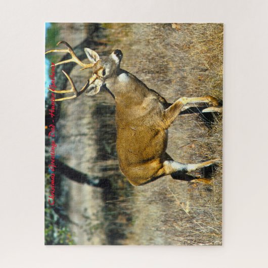 Puzzle Noël Salutations Mon Hunter Gatherer (Vertical)