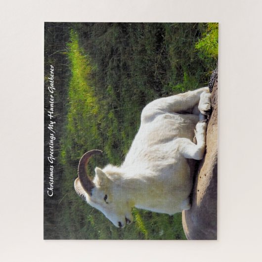 Puzzle Noël Salutations Mon Hunter Gatherer (Vertical)
