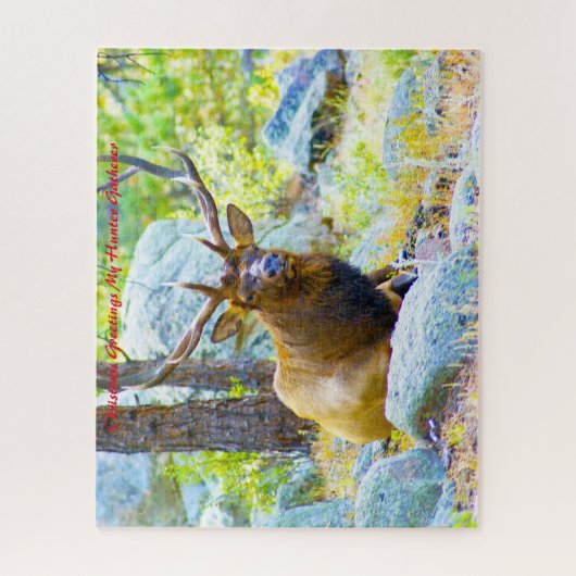 Puzzle Noël Salutations Mon Hunter Gatherer (Vertical)