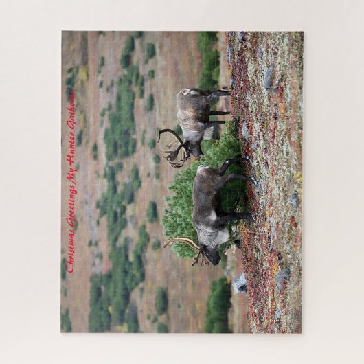 Puzzle Noël Salutations Mon Hunter Gatherer (Vertical)
