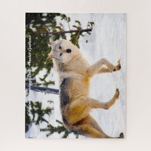 Puzzle Noël Salutations Mon Hunter Gatherer (Vertical)