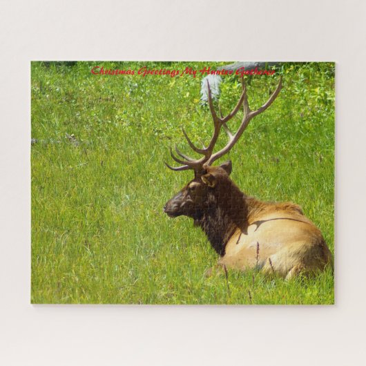 Puzzle Noël Salutations Mon Hunter Gatherer (Horizontal)