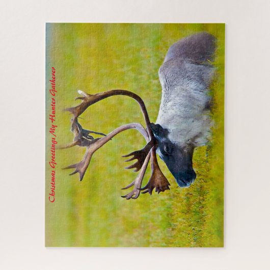 Puzzle Noël Salutations Mon Hunter Gatherer (Vertical)