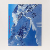 Puzzle Noël Salutations Parc national Denali Alaska. (Vertical)