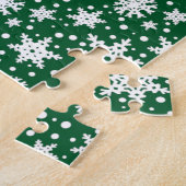 Puzzle Noël Santa Hat Scottish Terrier (noir) mignonne (Côté)