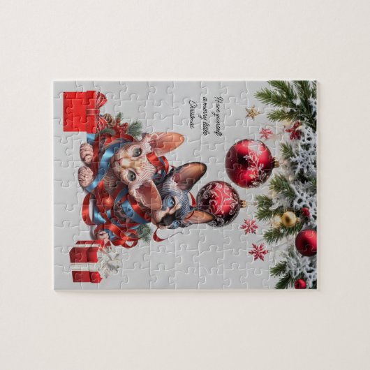 Puzzle Noël Sphynx Kittens (Horizontal)