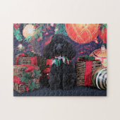 Puzzle Noël - Toby - caniche (Horizontal)