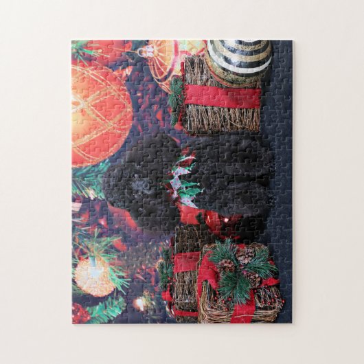 Puzzle Noël - Toby - caniche (Vertical)