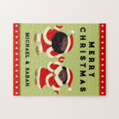 Puzzle Noël vacances couple (Horizontal)