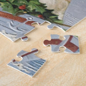 Puzzle Noël vintage, anges victoriens dans un voilier (Côté)