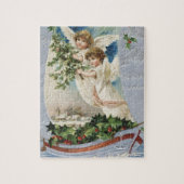 Puzzle Noël vintage, anges victoriens dans un voilier (Vertical)