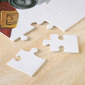 Puzzle Noël vintage, Père Noël avec jumelles (Côté)