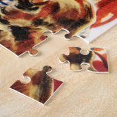 Puzzle Noël vintage rétro Père Noël (Côté)