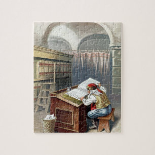 Puzzle Noël vintage, Saint Nicolas méchant ou gentil 