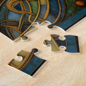 Puzzle Noeud Celtique Blue Green Gold (Côté)