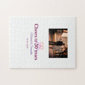 Puzzle Nœud rose pour 50 ans de mariage  (Horizontal)