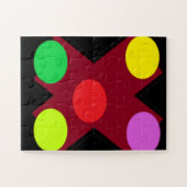 Puzzle Noir avec grandes formes et couleurs (Horizontal)