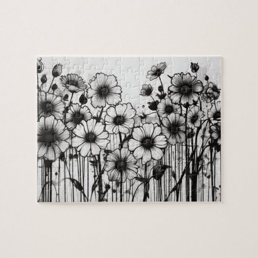 Puzzle Noir & Blanc Gothique Plutôt Maisy Patch (Horizontal)