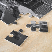 Puzzle Noir blanc New York City Skyline (Côté)