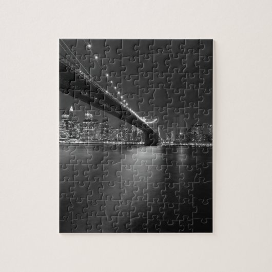Puzzle Noir blanc New York City Skyline (Vertical)