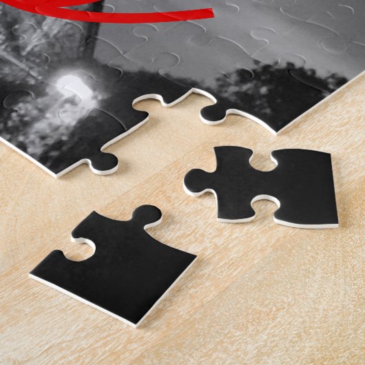 Puzzle Noir Blanc Paris Nuit Tour Eiffel européenne (Côté)