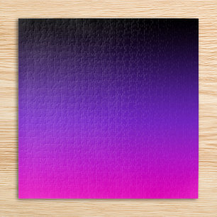 Puzzle Noir Bleu Violet et Ombre Rose Néon