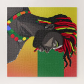 Puzzle Noir Brut Africain Américain Homme Junetten King (Horizontal)