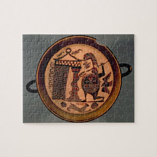 Puzzle Noir-chiffre tasse de Laconian dépeignant un atta (Horizontal)