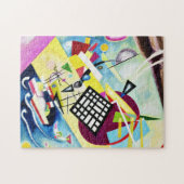 Puzzle noir de grille de Kandinsky (Horizontal)