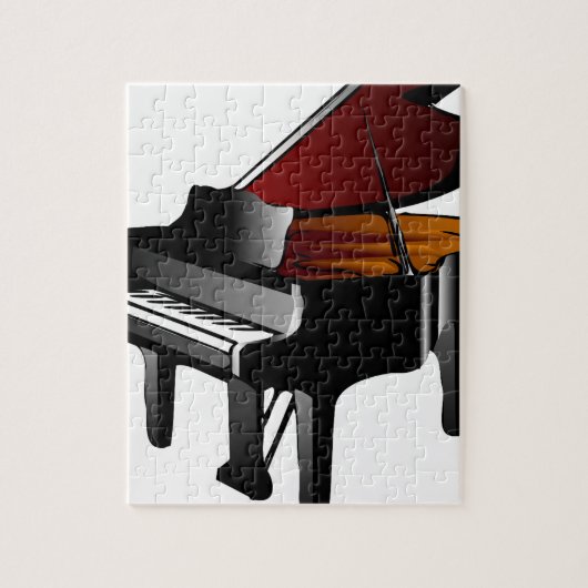 Puzzle noir de lustre de piano (Vertical)
