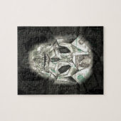 Puzzle Noir effrayant de crâne (Horizontal)