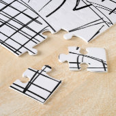 Puzzle noir et blanc Boulangerie Jigsaw (Côté)