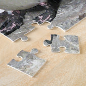 Puzzle noir et blanc d'oiseaux de pingouin (Côté)