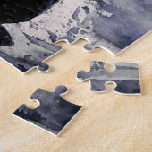 Puzzle noir et blanc Peinture de la femme nature (Côté)