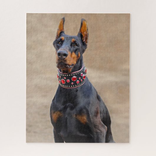 Puzzle Noir et Tan Doberman Pinscher (Vertical)