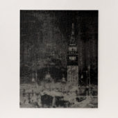 Puzzle Noir et Taupe en survol Skyline Venise Italie (Vertical)