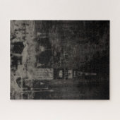 Puzzle Noir et Taupe en survol Skyline Venise Italie (Horizontal)