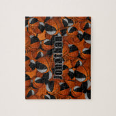 Puzzle noir gris garçons filles équipe de basket couleurs (Vertical)